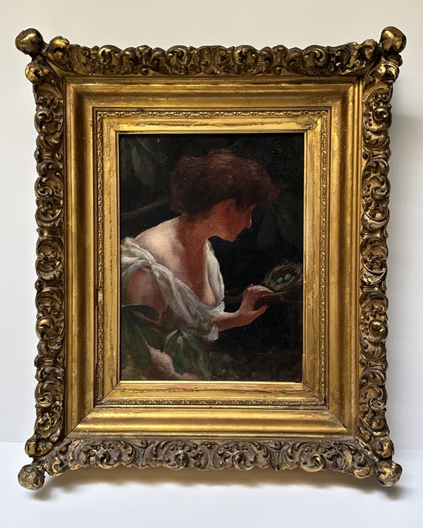 Antique Oil Portrait of Woman c.1890 | SellSail Antiques